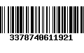 Código de Barras 3378740611921