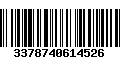 Código de Barras 3378740614526