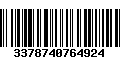 Código de Barras 3378740764924