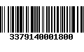 Código de Barras 3379140001800