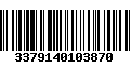 Código de Barras 3379140103870