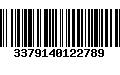 Código de Barras 3379140122789