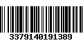 Código de Barras 3379140191389