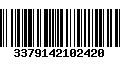 Código de Barras 3379142102420