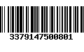 Código de Barras 3379147500801