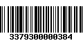 Código de Barras 3379300000384