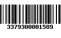 Código de Barras 3379300001589