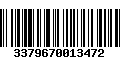 Código de Barras 3379670013472