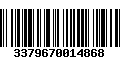 Código de Barras 3379670014868