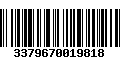 Código de Barras 3379670019818