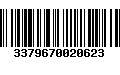 Código de Barras 3379670020623