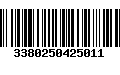 Código de Barras 3380250425011