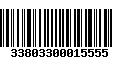 Código de Barras 33803300015555