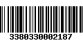 Código de Barras 3380330002187