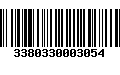 Código de Barras 3380330003054