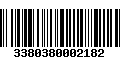 Código de Barras 3380380002182