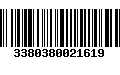 Código de Barras 3380380021619