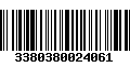 Código de Barras 3380380024061