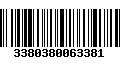 Código de Barras 3380380063381