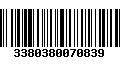 Código de Barras 3380380070839