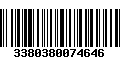 Código de Barras 3380380074646