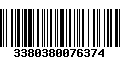 Código de Barras 3380380076374