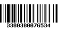 Código de Barras 3380380076534