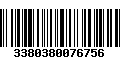 Código de Barras 3380380076756