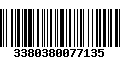 Código de Barras 3380380077135