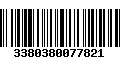 Código de Barras 3380380077821