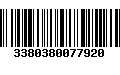 Código de Barras 3380380077920