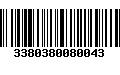 Código de Barras 3380380080043