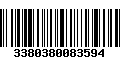 Código de Barras 3380380083594