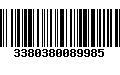 Código de Barras 3380380089985