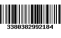 Código de Barras 3380382992184