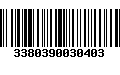 Código de Barras 3380390030403