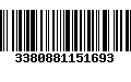 Código de Barras 3380881151693