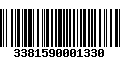 Código de Barras 3381590001330