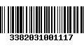 Código de Barras 3382031001117