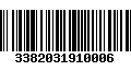 Código de Barras 3382031910006