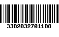 Código de Barras 3382032701108