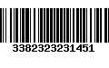 Código de Barras 3382323231451