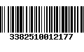 Código de Barras 3382510012177