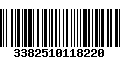 Código de Barras 3382510118220