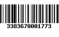 Código de Barras 3383670001773