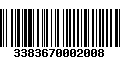 Código de Barras 3383670002008