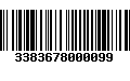 Código de Barras 3383678000099