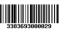 Código de Barras 3383693000029