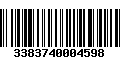 Código de Barras 3383740004598