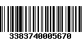 Código de Barras 3383740005670